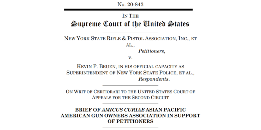 New York State Rifle And Pistol Association Inc V Bruen